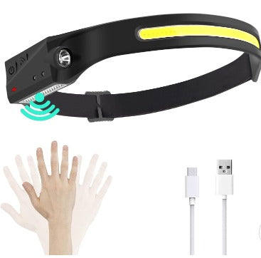 LINTERNA FRONTAL LIGERA RECARGABLE