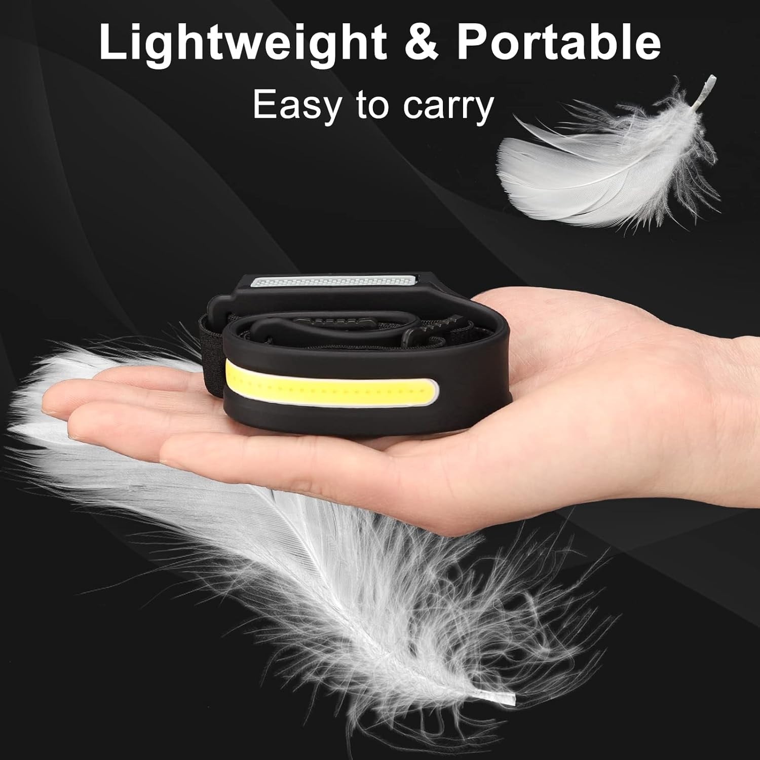LINTERNA FRONTAL LIGERA RECARGABLE