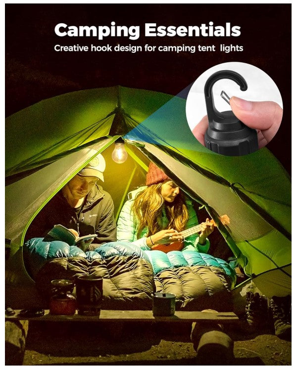 Linterna bombillo LED portátil recargable camping